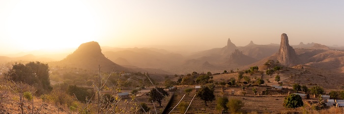 2 Rhumsiki arid view at sunset