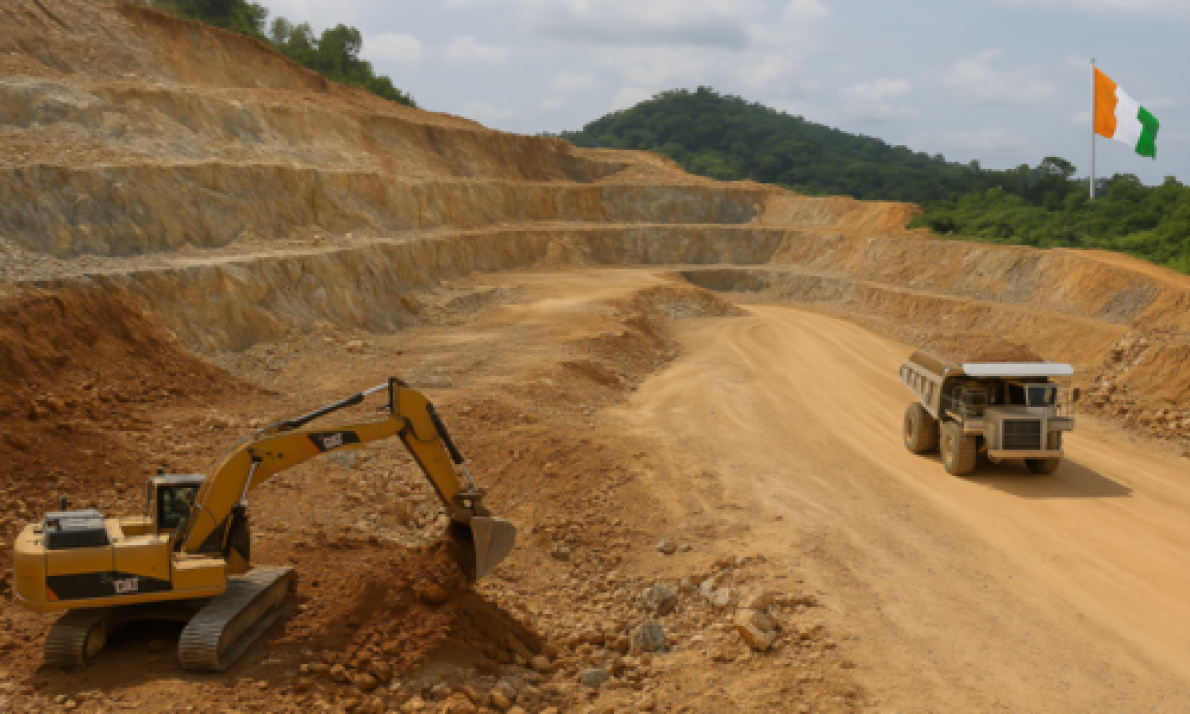 C&ocirc;te d&rsquo;Ivoire: Com constru&ccedil;&atilde;o em pleno andamento, Kon&eacute; v&ecirc; seu potencial aur&iacute;fero aumentar