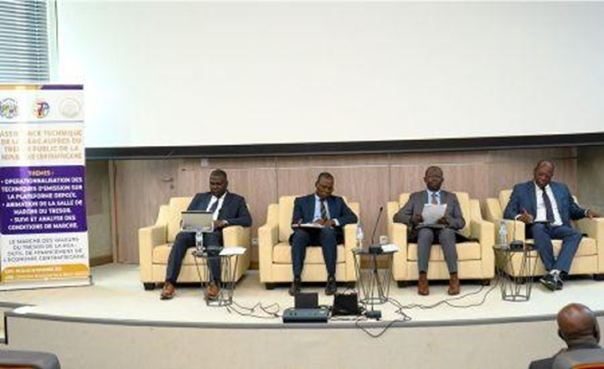 Tesouro da Rep&uacute;blica Centro-Africana fortalece suas ferramentas para estruturar o mercado de t&iacute;tulos p&uacute;blicos